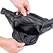 Beautier Cowhide Leather Large Size 7 Pockets Fanny Pack, Waist Pack with Adjustable Strap for Outdoors Workout Traveling Casual Running Hiking Cycling