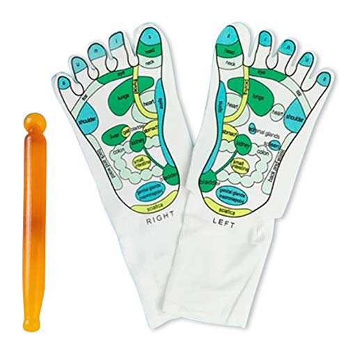 Acupressure Reflexology Socks Foot Massage Reflection Area Schematic Socks Physiotherapy Massage Relieve Reflexology…