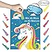 Pin The Horn On The Unicorn Party Game for Kids, Decor and Favors for Girl Birthday | Included Large Unicorn Poster (21