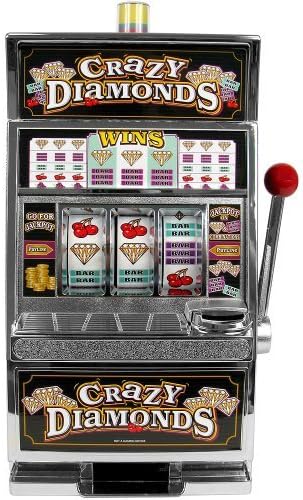 Reczone Crazy Diamonds Slot Machine Bank - Authentic Replication by RecZone