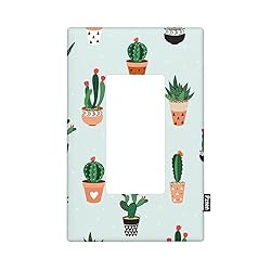 Pznen Succulent Rocker Switch Plate Covers Cute