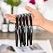 Shappy 40 Pcs Black Plastic Headbands Thin Skinny Headbands for Women Black Plain DIY Craft Hair Accessories Plastic Teeth Comb Hair Accessories