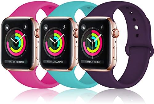 Rabini Compatible with Apple Watch Band 40mm 38mm 44mm 42mm for Women Men, Replacement Accessory Sport Band for Apple/iWatch Series 5, Series 4, Series 3, Series 2, Series 1