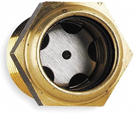 Solid Brass Low PSI Liquid Level Sight Plug; 1/2-14 NPT