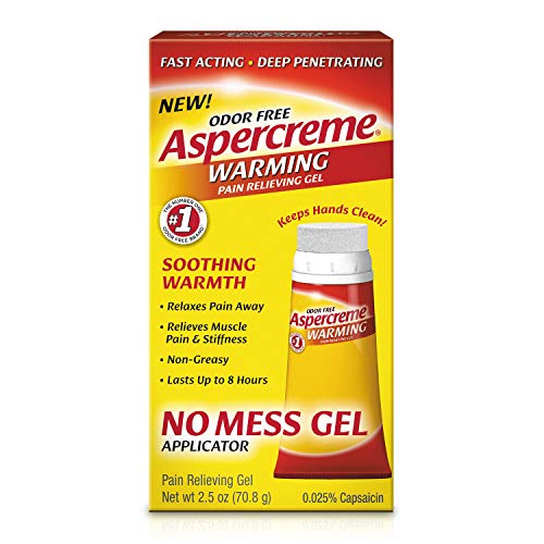 Aspercreme Odor Free Warming Pain Relief Gel 2.5 oz. for Arthritis