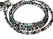 ATLanyards Purple, Teal and Black Clip Eyeglass Holder - Eyeglass Necklace with Silver Clips