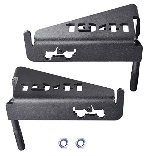 Koval Inc. 07-16 1941 Jeep Wrangler JK Foot Rest Pedal Foot Pegs Style (Black 1941 Rest Pedal, 07-16 1941 Jeep Wrangler)