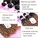 FRELYN Loose Wave Synthetic Hair Weave Bundles with Closure Ombre Color T1B/27 Black to Dirty Blonde 16 18 20 Inches Bundles with Lace Closure