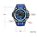 SINOBI Men's Sport Watch Digital Analog Waterproof Military LED Rubber Strap Wrist Chronograph Watch