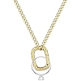 GAVU Ring Holder Necklace for Women, Rectangle Stainless Steel Ring Keeper Necklaces for Women 16"/18"/20"