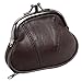 Marshal Womens Leather Kiss Lock Coin Purse