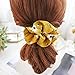 WillingTee 20pcs Women's Hair Scrunchies Chiffon Flowers Elastic Hair Bands Scrunchy Hair Ties Ropes Scrunchie Hair Scrunchies Chiffon Ponytail Holder for Women and Ladies