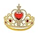 Hpwai Girls Princess Belle Dress Up Costume Accessories,Crown Necklace Wand Gloves Gift Set