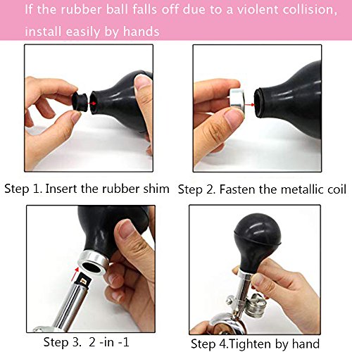 ezyoutdoor Cycling Bugle Bike Horn Aluminum Alloy Bicycle Bell Bicycle Horns Classic Clown Bugle Horn Metal Bike Bugle Trumpet Air Horn Mounting Bracket Vintage Metal Twist Loudspeaker Bike Bell