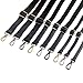 Beaulegan Purse Strap Replacement - Microfiber Leather - 59 Inch Long Adjustable for Crossbody Shoulder Bag - 1 Inch Wide, Black/Gold
