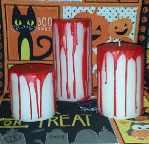"Bloody" Pillar Candles- Small, Medium or Large