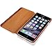 KAVAJ iPhone 6S/6 Plus Case Leather Dallas Cognac Brown - Genuine Leather Cover with Business Card Holder. Slim Fit Flip Case As Premium Accessory for The Original Apple iPhone Doubles As A Wallet.
