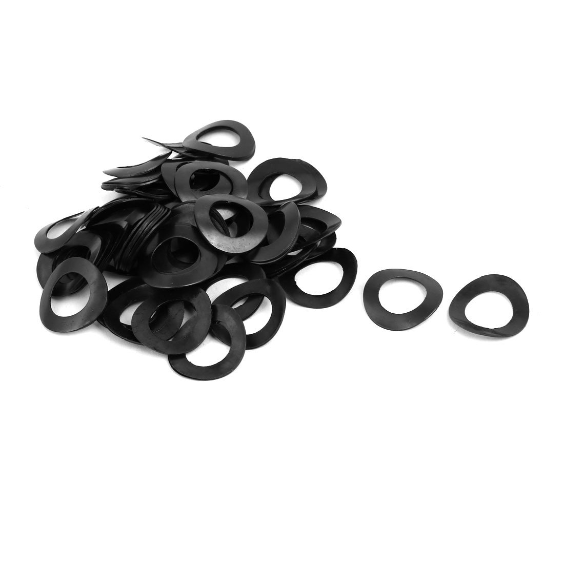 Sourcingmap 12mm Fitting Dia Carbon Steel Compressed Type Curved Spring Washer 100pcs