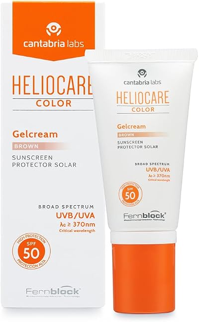 Heliocare Colour Gelcream Brown SPF 50 50ml Face Sun Cream UVA UVB Anti-Ageing