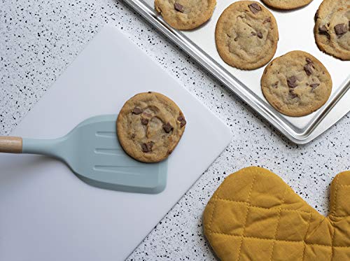 Country-Kitchen-6-pc-Non-Stick-Silicone-Utensil-Baking-Set-with-Rounded-Wooden-Handles-for-Cooking-and-Baking-Mint-Green