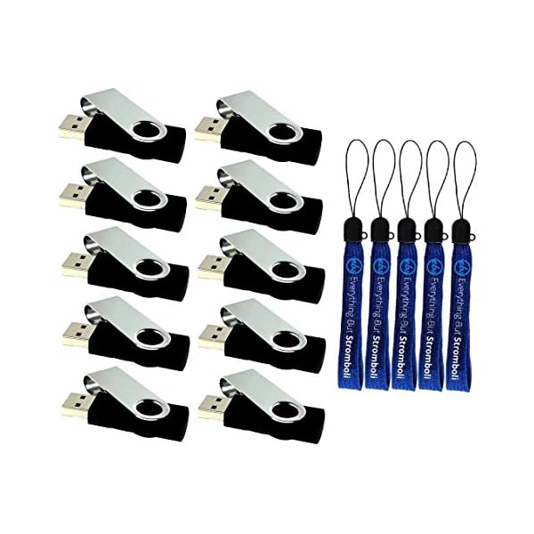 USB-Stick für Computer, Laptop, Tablet, 128 GB, 3.0, Schwarz, 10 Stück