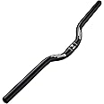 Rmiott 25.4mm 30mm Rise Riser Bike Handlebars Length 640mm Aluminum Alloy - Fits 25.4mm Stems