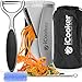 iCooker Spiralizer Spiral Slicer [FREE Stainless Steel Peeler + Cleaning Brush + Recipe Guide + Carry Bag] Professional Vegetable Spiral Cutter For Veggie Zucchini Pasta - Best Carrot Shredder