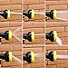 GLOUE Garden Hose Nozzle- 9 Way Spray Pattern Flow Control Nozzle- Extra 10 washers-for Patio, Lawn & Garden, Car Wash and Pets Showering-Supreme Customer Satisfaction(Yellow)