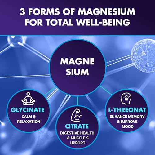 JUYIHEAL 2150MG Magnesium Glycinate Gummies, 90 Count High Absorption Magnesium Complex Gummies with Magnesium Glycinate, Citrate, L-Threonate for Adults & Kids, Sugar Free, Vegan, Raspberry Flavor