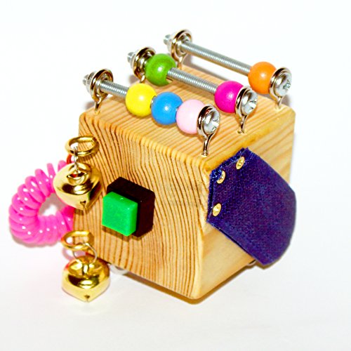 image for CyrillicShop Set of 3 Travel Busy Fidget Cubes - Educational Activity 