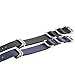Watch Band NATO Straps 2Pcs Replacement Heavy Duty Nylon Straps with Stainless Steel Buckle (20, Black,Blue)