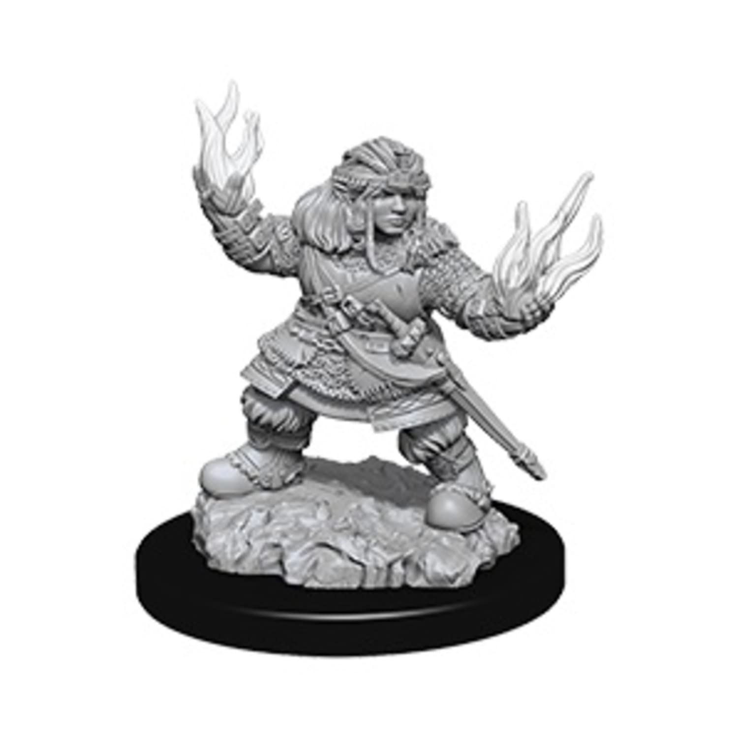Pathfinder Battles Deep Cuts Unpainted Miniatures - Female Dwarf Summoner