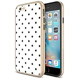 iPhone 6S Case, Maxboost [Vibrance Designer Series] Optimal Protective Case Cover for iPhone 6 / iPhone 6S (4.7 Inch) with Gold Frame - White Gold