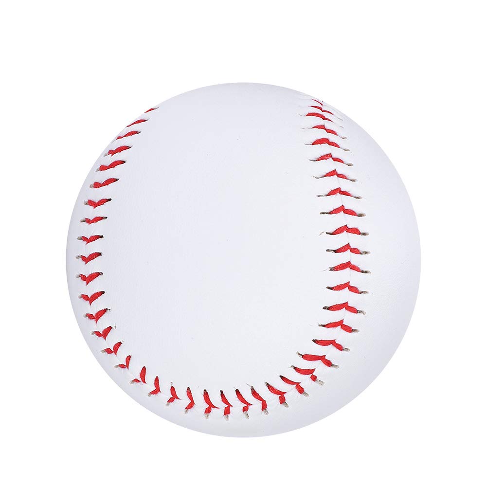 Drfeify Soft Baseball, Cowhide Baseballs Standard Reduce Impact Training Baseball for Indoor Outdoor Students Practice