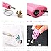 Hotfix Applicator, Afantti Rhinestone Setter Hot-fix Applicator Wand Tool Hot Fix Kit Set with 7 Tips & Hotfix Rhinestones, Pink