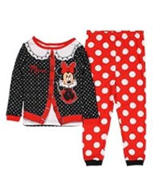 Toddler Girls' Minnie Mouse Blouse Design Pajamas (4T)