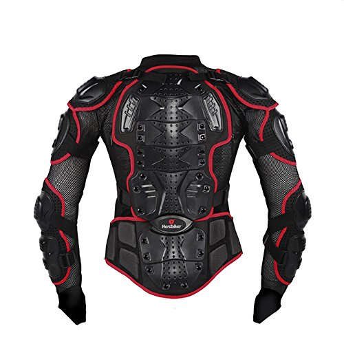 HEROBIKER Motorcycle Full Body Armor Jacket spine chest protection gear