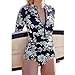 ZAY Women's Printed Long Sleeve UV Protection Rash Guard Swimsuit Beachwear