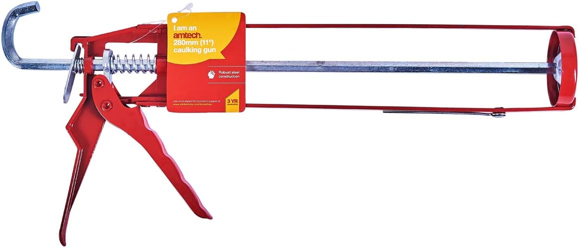 Amtech H2150 280mm (11") Heavy Duty caulking Gun, Transparent - Image 4