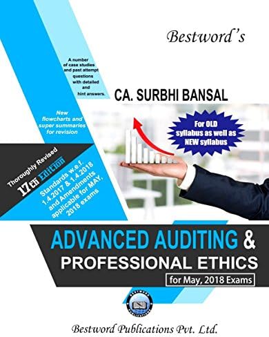 Bestword CA Final Advanced Auditing & Professional Ethics Old Syllabus and New Syllabus both By Surbhi Bansal Applicable for May 2018 Exam Paperback – 1 January 2018