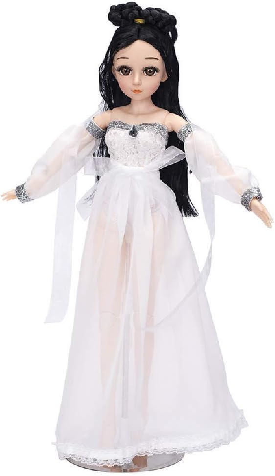 FTNJG 1/3 BJD Dolls 60cm 24inch Dolls Ball Jionted Doll DIY Toy with Full Set Clothes Shoes Wig Makeup,Best Gift for Girls