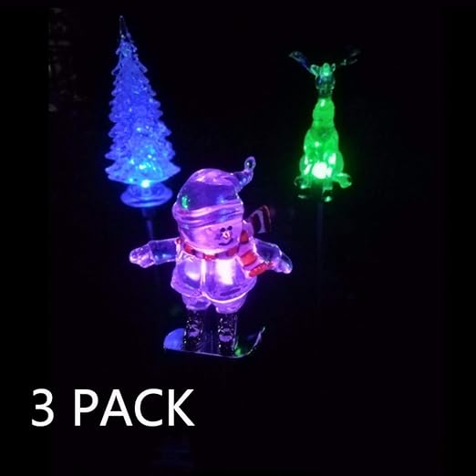 Albero Di Natale Da Esterno Amazon.Wsykc Lampada Natale Da Esterno Giardino Led Solare Decorazioni Solari Luci Albero Di Natale Renna Pupazzo Di Neve Cambia Colore Per Piante Cortile Vialetto Bordo Piscina Ip55 Impermeabile 3 Pezzi Amazon It Giardino
