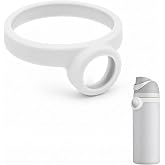 Water Bottle Tracker Holder Strap for AirTag, for Owala FreeSip 24oz 32oz | Tracker Band for Owala FreeSip 16/19/25/40oz Compatible with AirTag Silicone Secure Slot Parts Bottle Lid Accessory