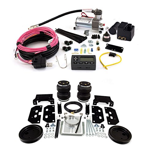 Air Lift 88295/72000 Rear Set of Load Lifter 5000 Ultimate Series Air Springs w/Wireless AIR Dual Path On-Board Air Compressor System Bundle for Dodge/Ram