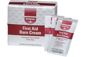 WATER JEL First Aid Burn Cream, Antiseptic Burn Relief, 0.9 gm Packets, 25 Pack, MS-60765