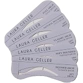 LAURA GELLER Precision Brow Shaping Stencils - 5 Natural Looking Reusable Eyebrow Stencils for Easy Brow Shaping