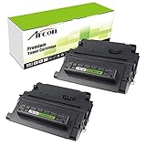 2 Pack Remanufactured Replacement Laser Toner Cartridge for Hewlett Packard CC364A (HP 64A) Black