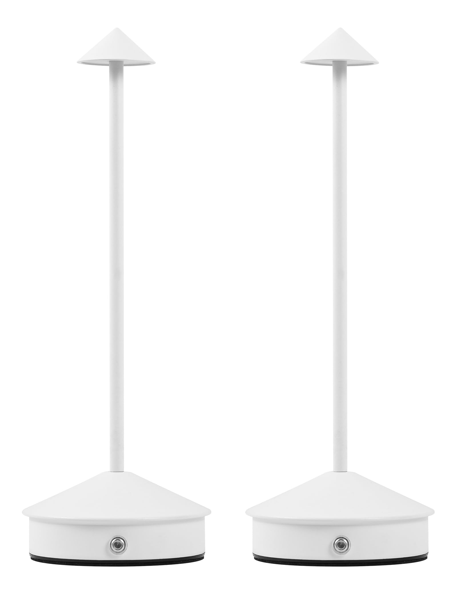 Photo 1 of KROPTIB Table Lamps,LED Rechargeable Desk Lamp,Portable Modern USB Battery Operated Lights,Outdoor Waterproof Touch Dimmable,for Patio,Restaurant,Bar,Camping,Dining Home Set of 2 White