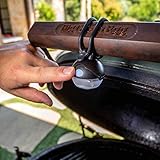 Night Light for Big Green Egg - A Rechargeable, Rotatable, Bright LED Light That Wraps Around The BGE Handle and Illuminates Your Grill Top (Black)
