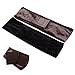 PIXNOR Silk Wig Grip Band Adjustable Head Hair Band, Pack of 2 (Brown and Black)